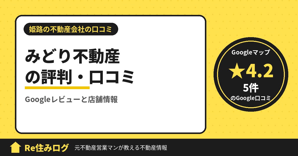 みどり不動産の評判・口コミ